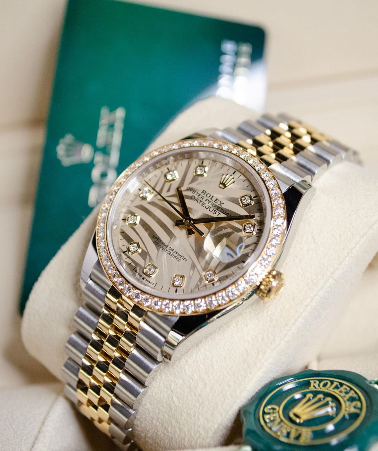 ROLEX DATEJUST JUBILEE BEZEL DIAMOND